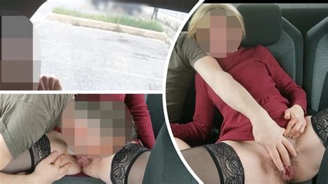 My Student Touched His Teacher S Wet Pussy In The Car In The Parking Caught By A Voyeur