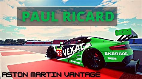 Paul Ricard Hotlap Aston Martin 2018 Project Trackday YouTube