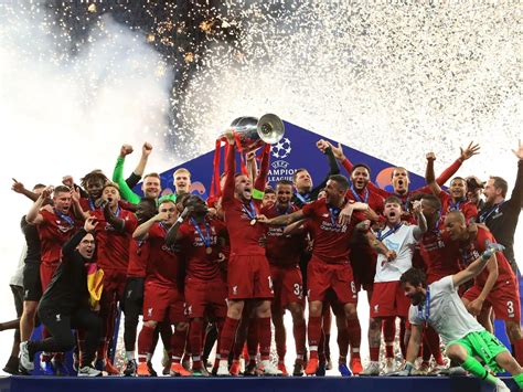 Jordan Henderson Lifting The Champions League Trophy Editorial