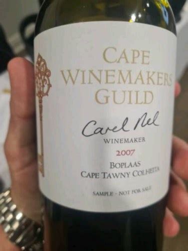 Boplaas Cape Winemakers Guild Carel Nel Cape Tawny Colheita Vivino US