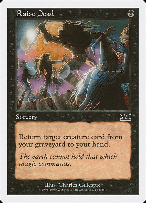 Raise Dead · Classic Sixth Edition 6ed 152 · Scryfall Magic The