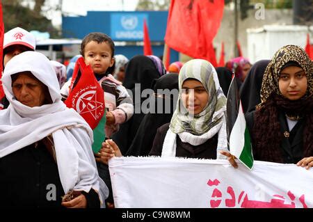 23 Februar 2012 Gaza Stadt Gazastreifen Palästina Anhänger der