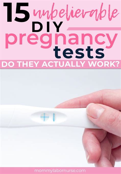 The Complete List Of Diy Pregnancy Tests From An L D Nurse Diy