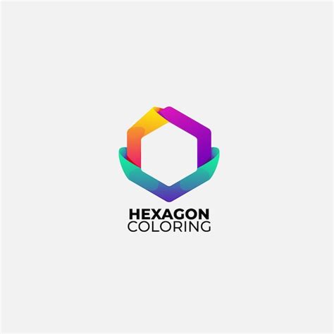 Premium Vector Hexagon Logo Gradient Colorful