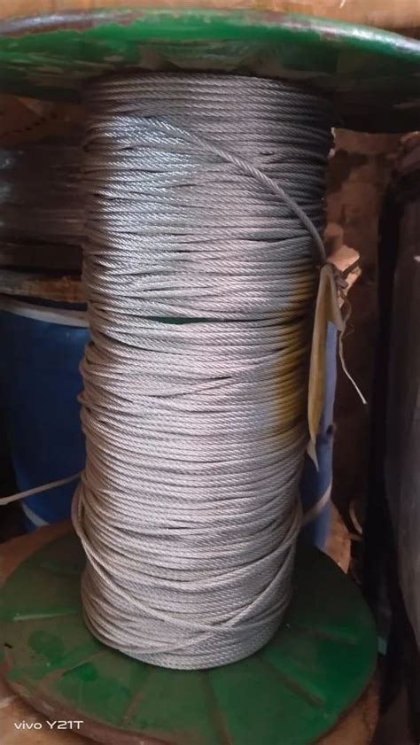 High Carbon Steel Galvanized Iron Wire Rope 1000 M 5 Mm At Rs 70