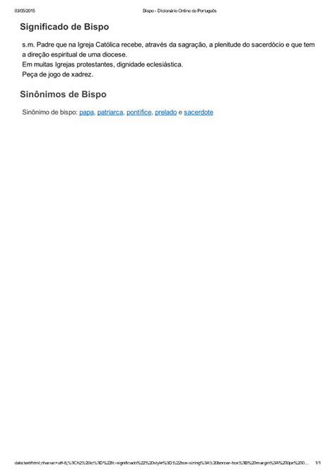 PDF Bispo Dicionário Online de Português DOKUMEN TIPS