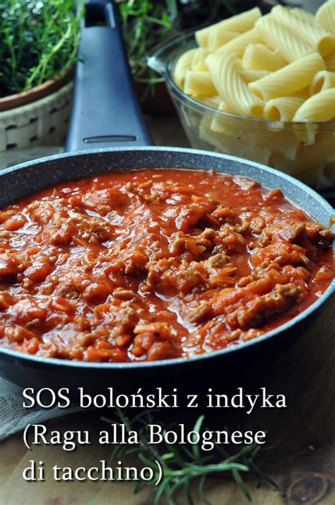 Sos boloński z indyka Ragù alla Bolognese di tacchino Damsko męskie