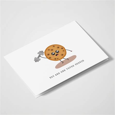 You Are One Tough Cookie Get Well Card Feel Better Greeting Cards