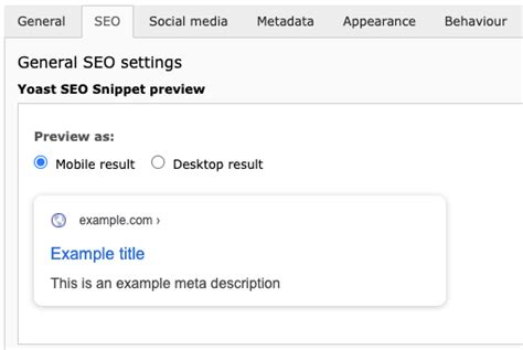 Snippet Preview Yoast Seo For Typo Main Documentation