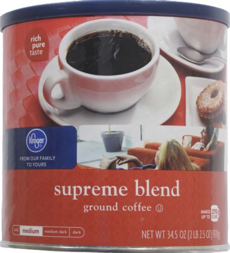 Kroger® Supreme Blend Medium Roast Ground Coffee 345 Oz Kroger