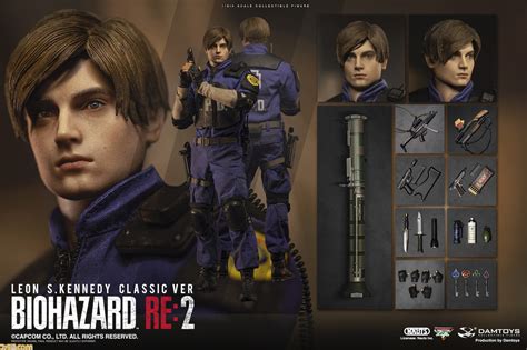 バイオハザード RE 2レオンとクレアがコレクティブルアクションフィギュアに登場武器やアクセサリーなどで作中のポーズが再現可能