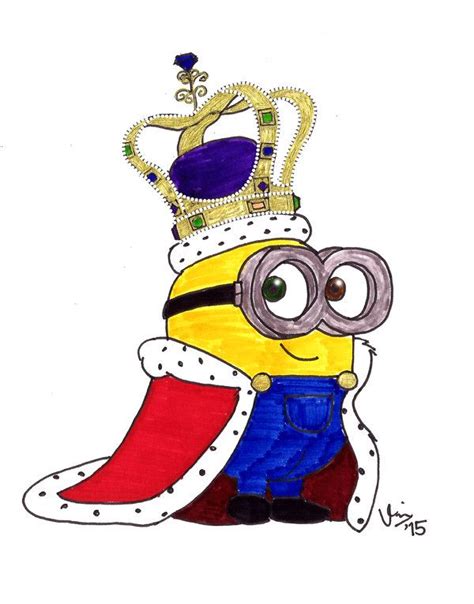 Long Live King Bob By Valloria Minion Drawing Minion Art Minion