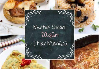 İftar Menüleri 2013 20 Gün Mutfak Sırları Pratik Yemek Tarifleri