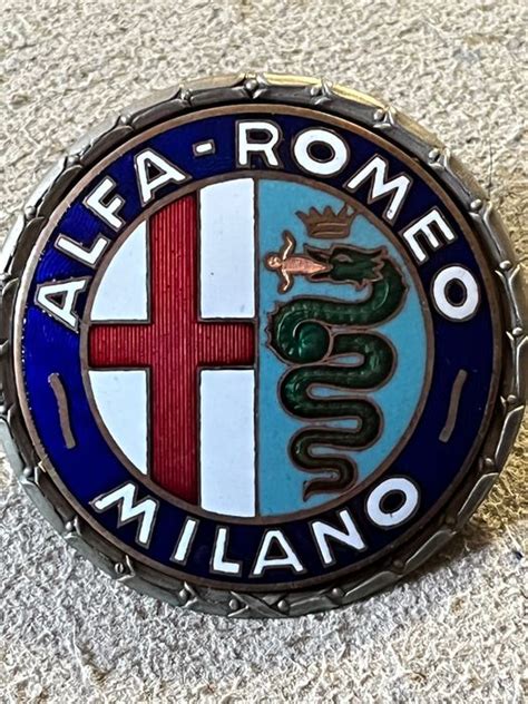 Emblem Mascot Badge Stemma Smaltato Alfa Romeo Anni Catawiki