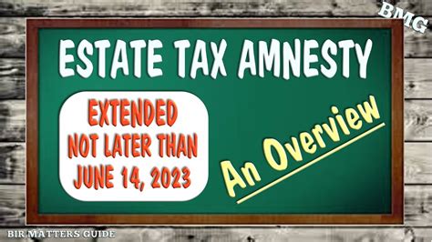 Estate Tax Amnesty Youtube