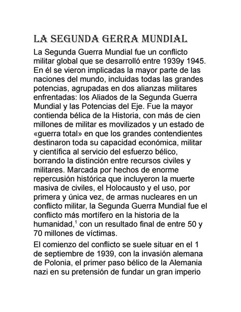 La Segunda Gerra Mundial By Alma Hernandez Issuu