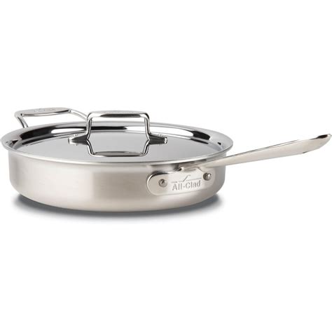 All Clad D5 Stainless 3 Quart Saute Pan With Loop Handle And Lid Bbqguys