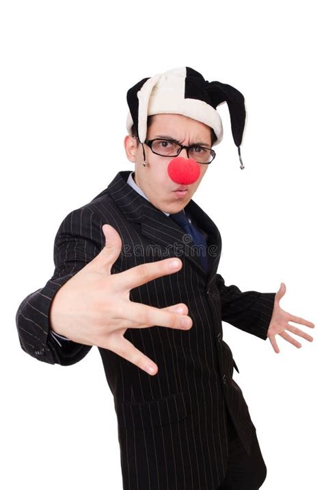 Clown Businessman Stock Image Image Of Entertainer Face 36973147