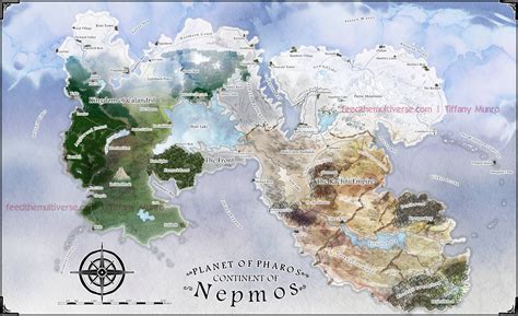 Continent Of Nepmos Map For TTRPG Feed The Multiverse Tiffany Munro