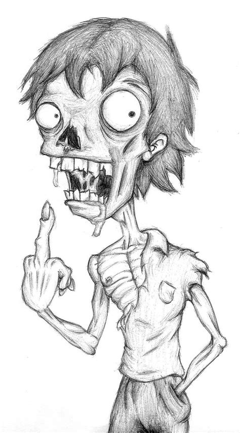 Imagini Pentru Sketches Of Cute Zombies Cute Zombie Simple Line