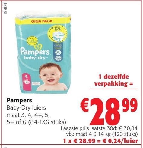 Pampers Baby Dry Luiers Maat 3 4 4 5 5 Of 6 84 136 Stuks