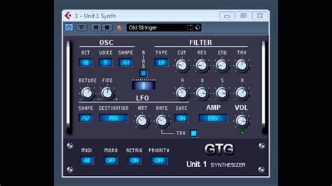 Unit 1 Synthesizer By Gtg Synths Youtube