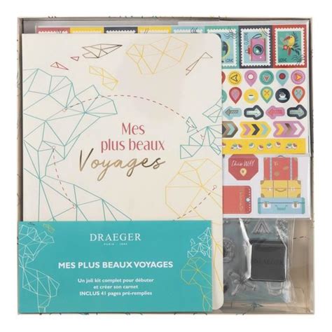 Bullet Journal Draeger Paris Kit Carnet De Voyages Multicolore