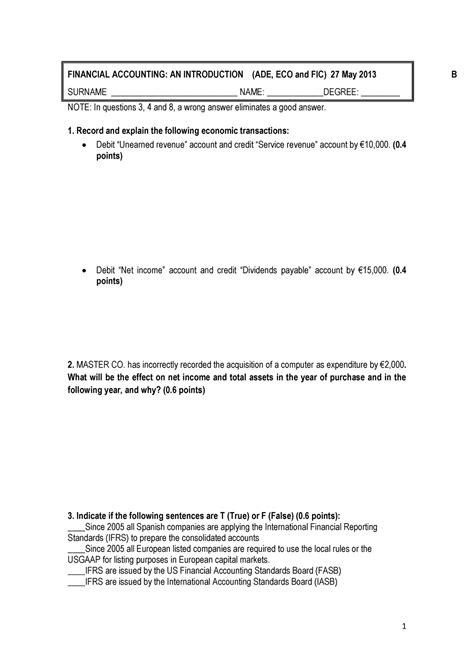 Examen 2013 Preguntas Y Respuestas FINANCIAL ACCOUNTING AN