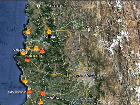 Incendios Forestales En La Regi N De Valpara So Deja Cinco Mil