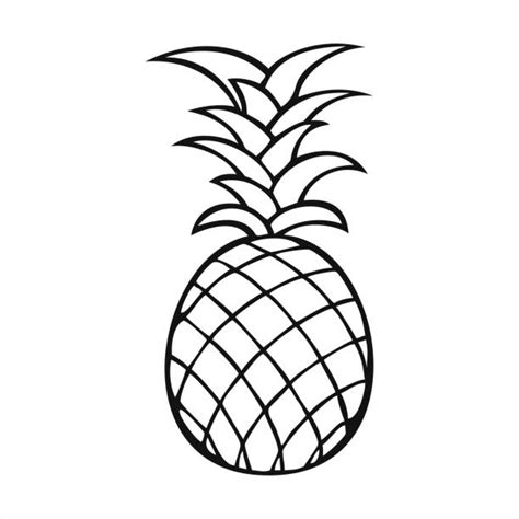 Black And White Pineapple Clip Art Illustrations Royalty Free Vector