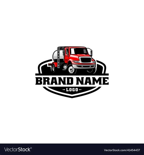 Tanker Truck Logo Royalty Free Vector Image Vectorstock