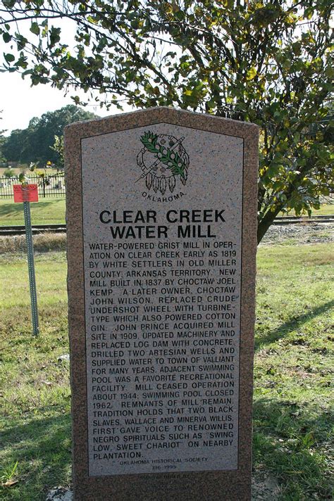 Exploring Oklahoma History Mccurtain Clear Creek Water Mill