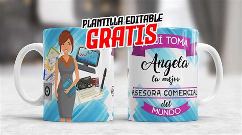 Plantilla Aqu Toma La Mejor Asesora Comercial Con Editable Y Mockup