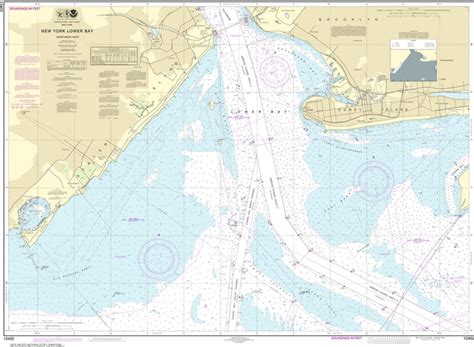 Noaa Chart 12402 New York Lower Bay Northern Part Captains