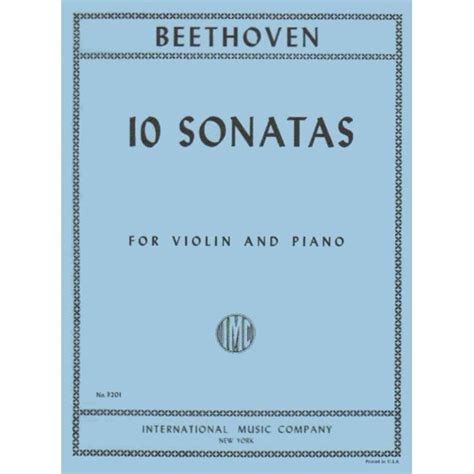 Beethoven Ludwig 10 Sonatas Completa Violino E Piano Por David