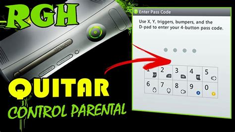 CÓMO ELIMINAR CONTROL PARENTAL de tu XBOX 360 YouTube