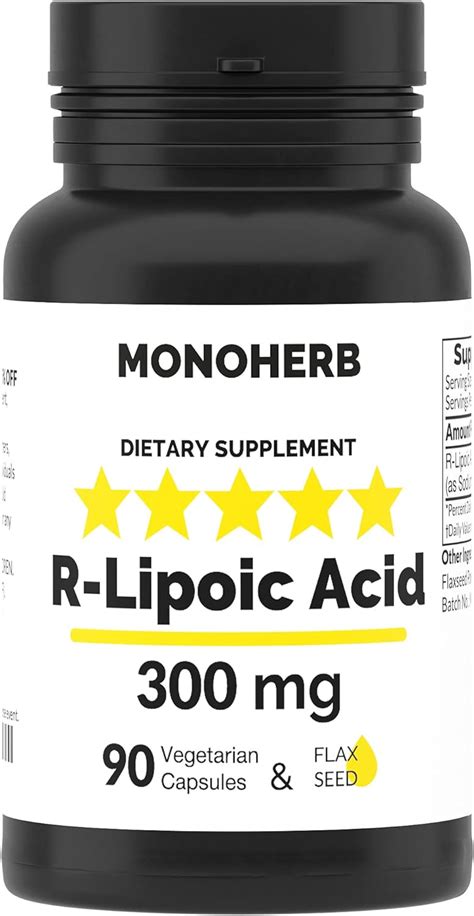 Amazon R Lipoic Acid Mg Vegetarian Capsules Stabilized