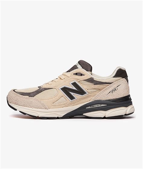 Beige New Balance 990 V3 Made In Usa Svd