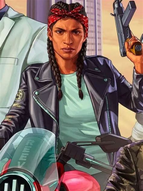 Gta 6 Female Protagonist Black Biker Jacket