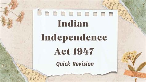 Indian Independence Act 1947