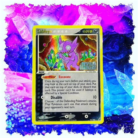 SunCityEliteTCG On Twitter Sableye 10 100 Stamped EX Crystal