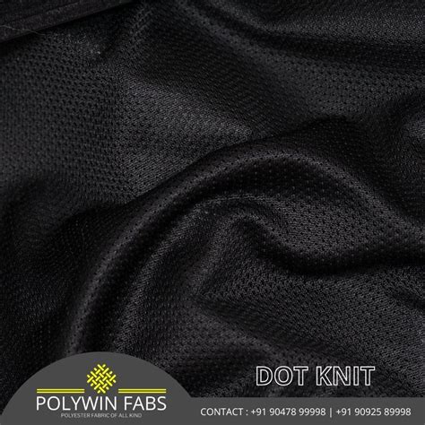 Plain Solids Black Dot Knit Polyester Fabric For Garments At Rs 230meter In Tiruppur