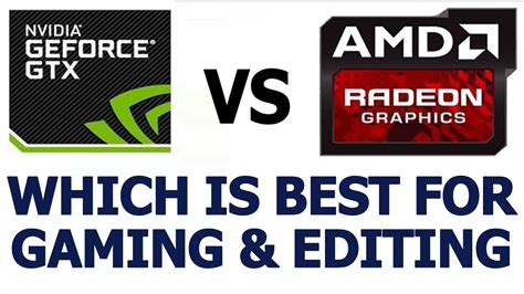 Amd Vs Nvidia Graphics Card Choosing The Right Gpu Youtube