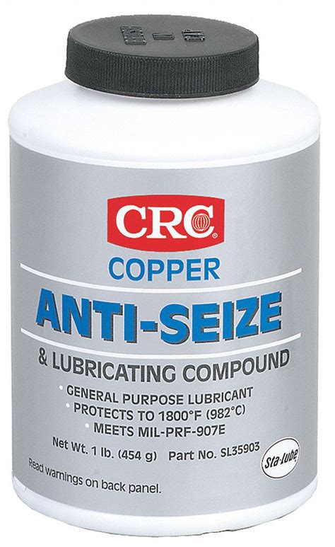 Crc Copper Anti Seize Compound 95°f 1800°f 16 Oz Brush Top Can 13p456 Sl35903 Grainger