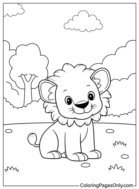 45 Coloriages De Lions ColoringPagesOnly