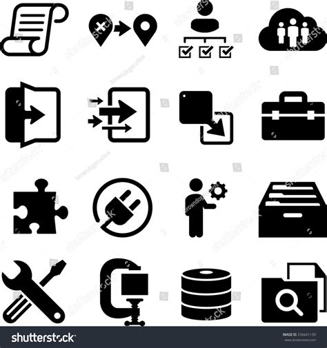 Software Icons Stock Vector (Royalty Free) 256641139 | Shutterstock