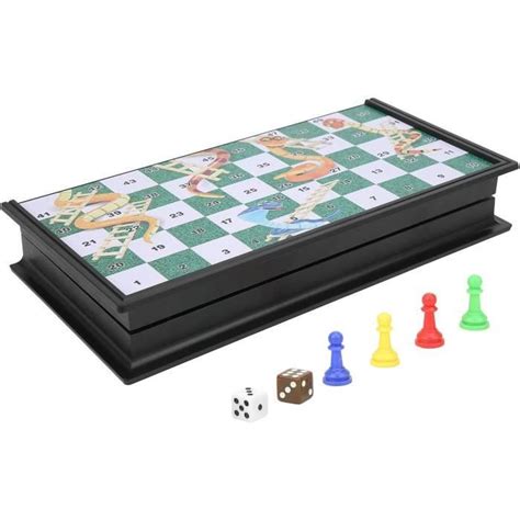 Jeu D Échecs En Échelle De Serpent Échiquier Pliable Jouets Éducatifs