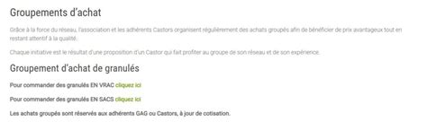 LAssociation Les Castors propose un achat groupé de pellets