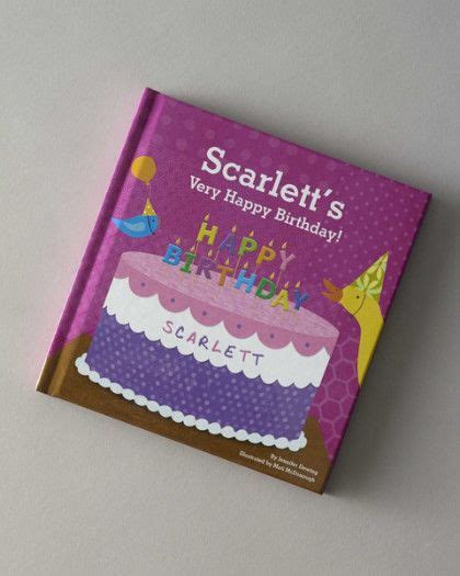 Personalized Girls My Very Happy Birthday Book Birthday Book Happy