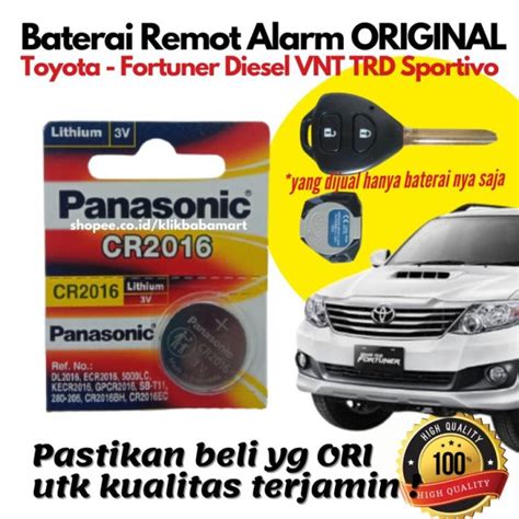 New Baterai Remot Remote Mobil Untuk Toyota Fortuner Innova Keyless